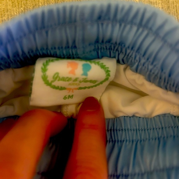 Grace & James Kids adorable stripe swim trunks 6 months - Picture 2 of 3